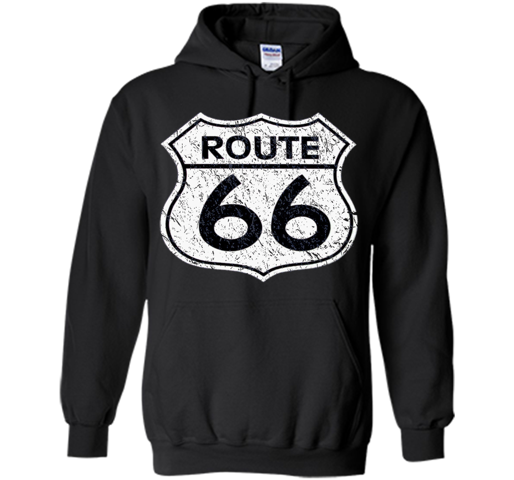 Historical Route 66 Distressed Vintage Look T Shirt