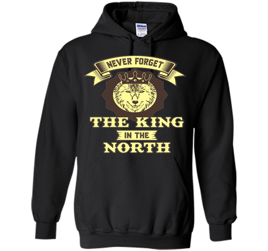 Never Forget The King in the North - Premium Cotton T-Shirt