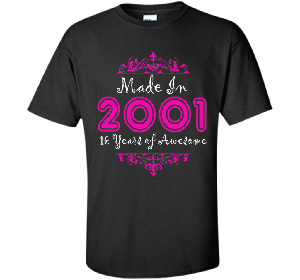 Age 16 Years 2000 2001 Perfect 16th Birthday Gift T-Shirt