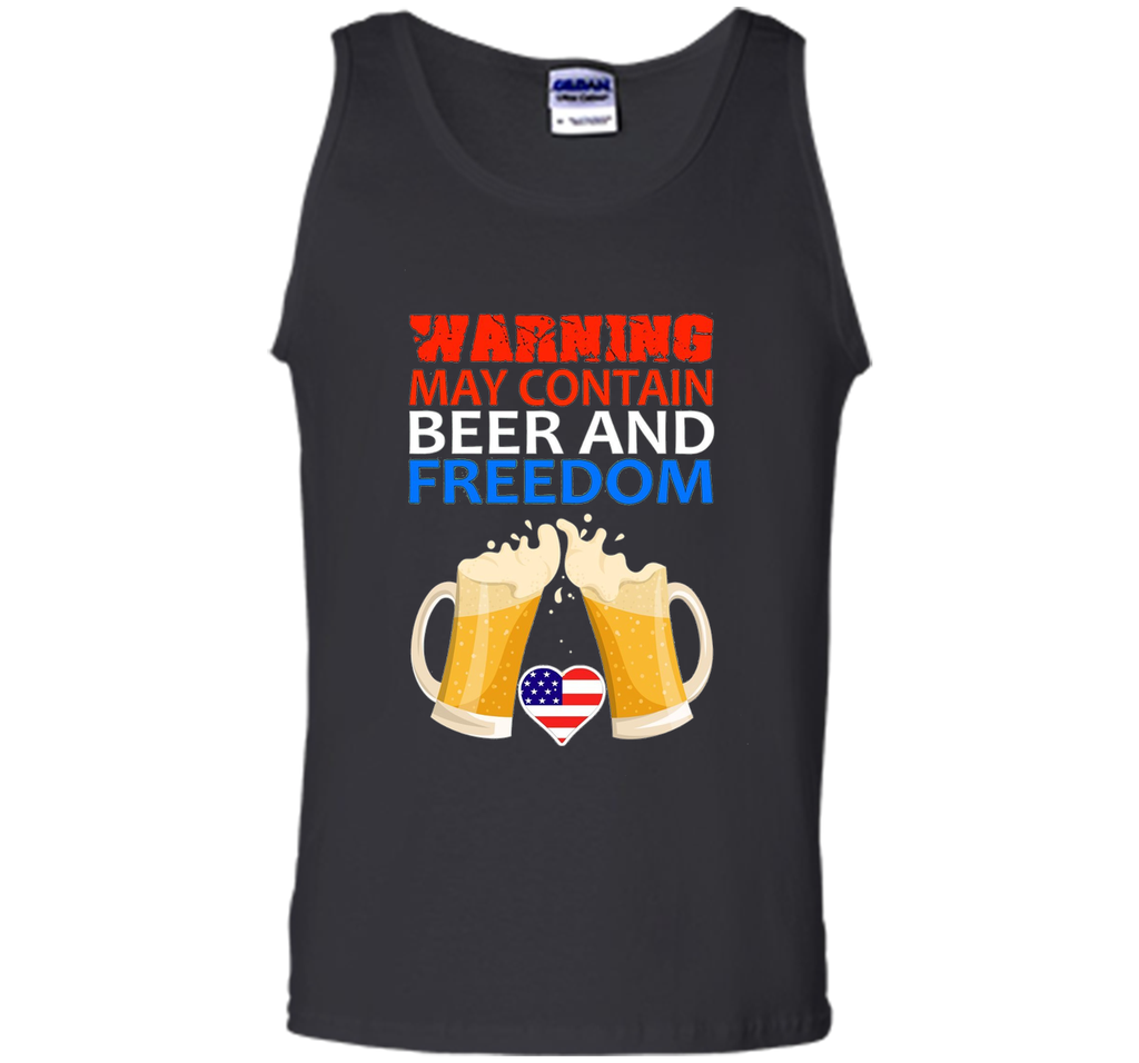 Warning May Contains Beer And Freedom Shirt