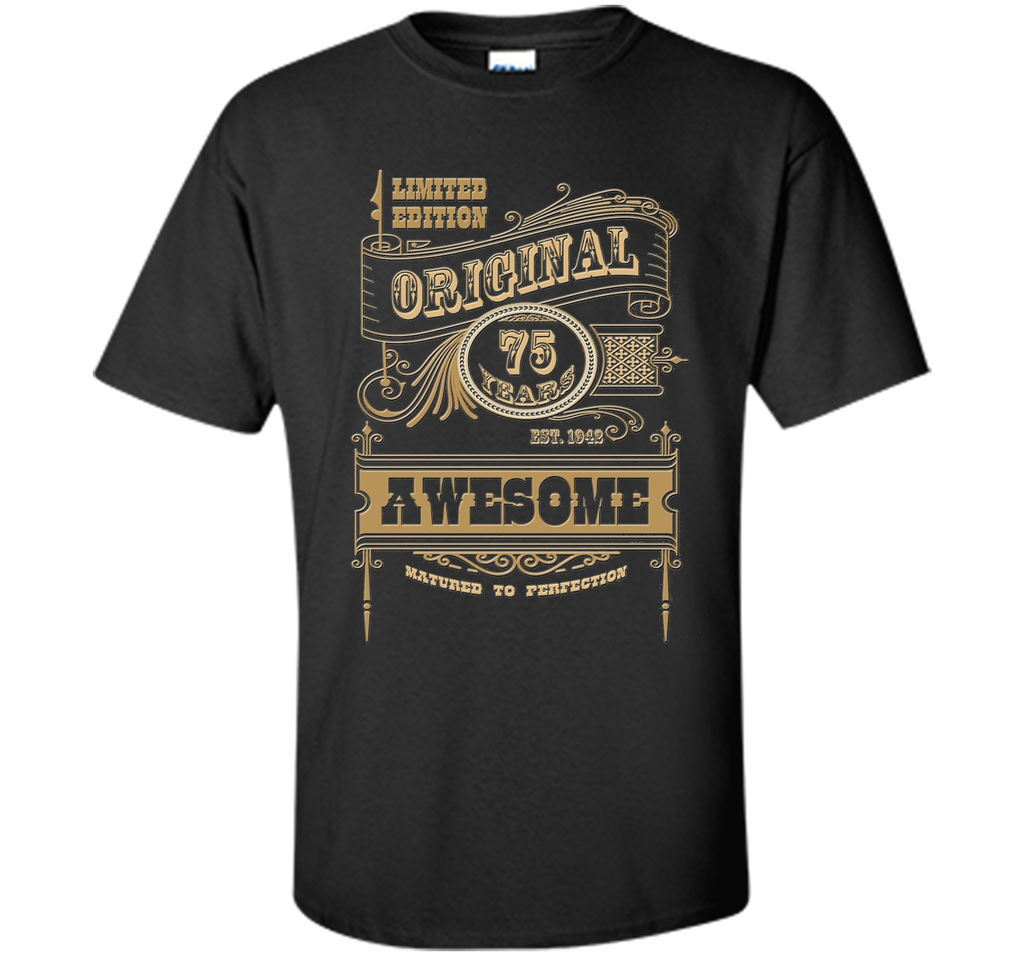 Best 75th Birthday Made in 1942 Awesome T-Shirt Gift Idea