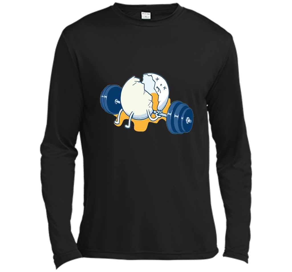 Weightlifting Accident Gym Funny Egg T-shirt