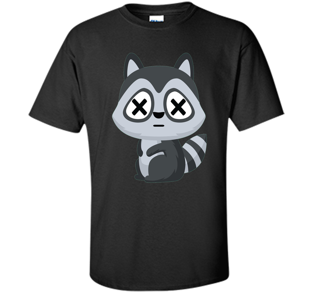 Raccoon Fainting Emoji Shirt T-Shirt Racoon Coon Tee