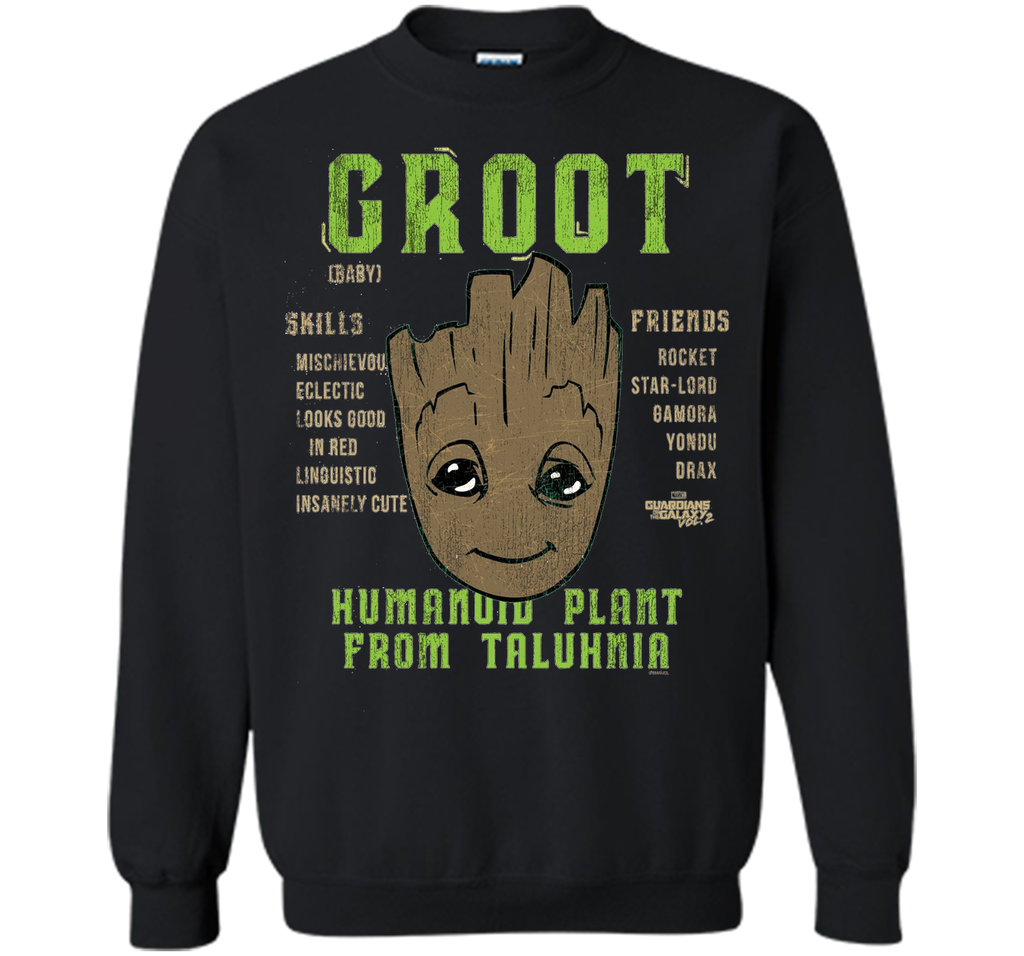 Marvel Groot Guardians of Galaxy 2 Skills Graphic T-Shirt