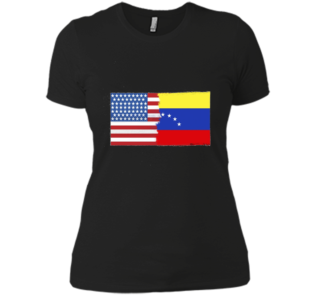 Venezuelan American Half Venezuela Half America Flag Shirt