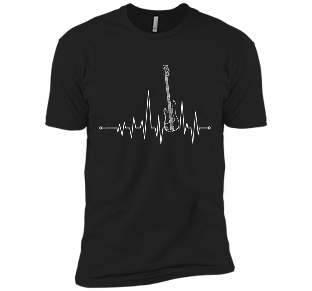 Guitar Heartbeat - Bass Guitar T shirt