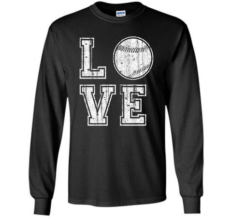 I Love Baseball Ball T Shirt Baseball Gift for Mom Dad Fan
