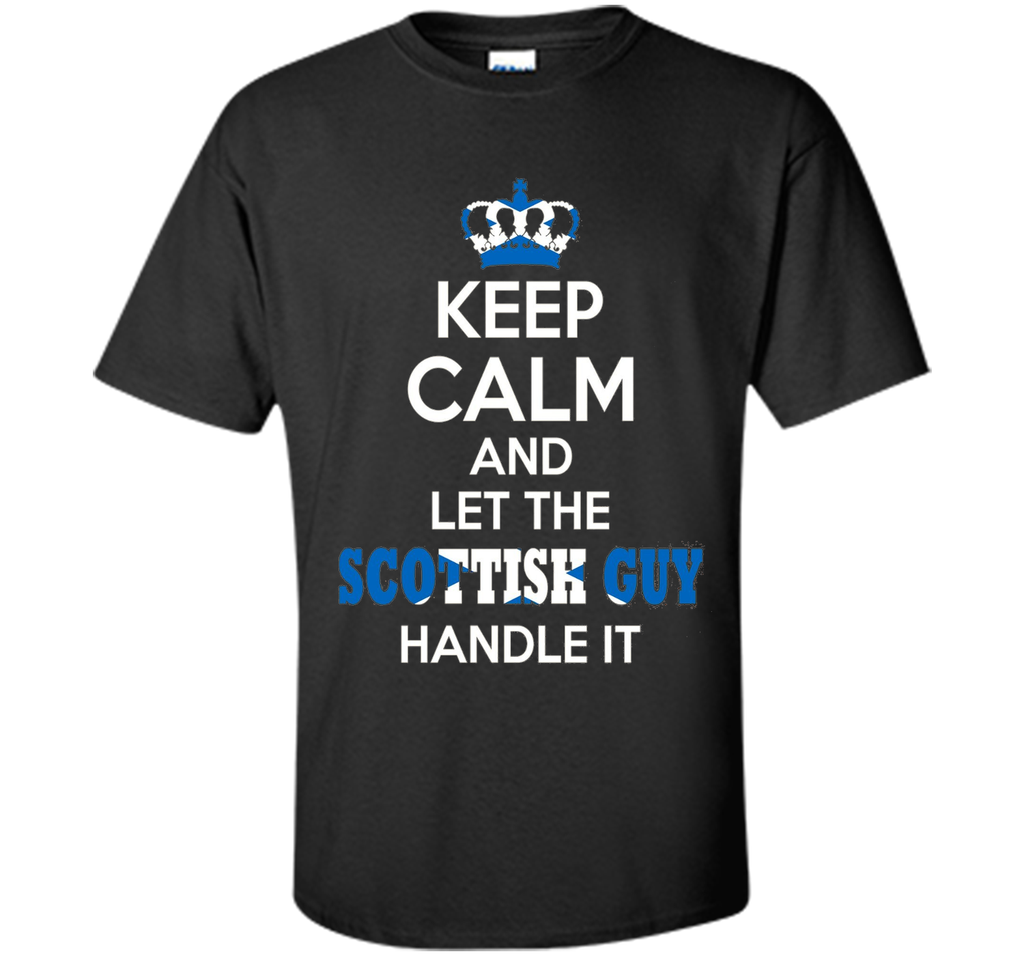 Cool Shirts For Men/Boys. Keep Calm Scottish Guy. Great Gift