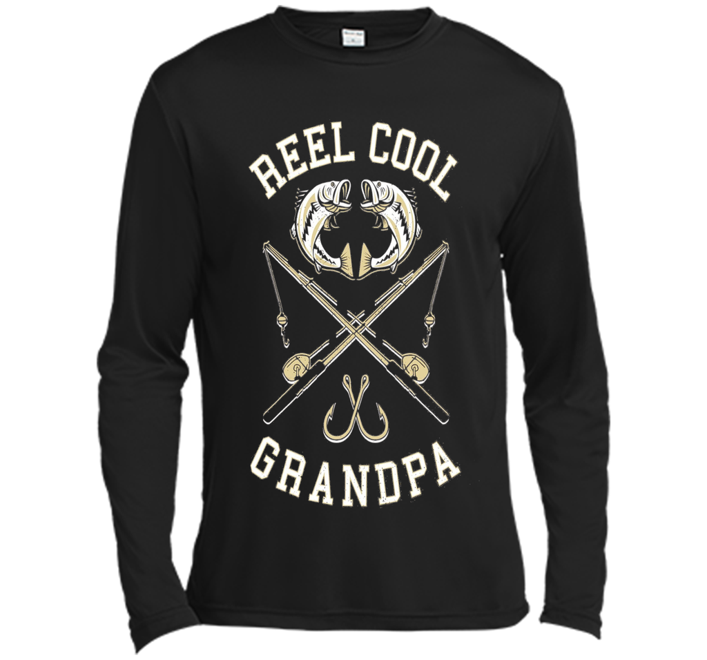 Mens Reel Cool Grandpa Funny Fishing T-Shirt