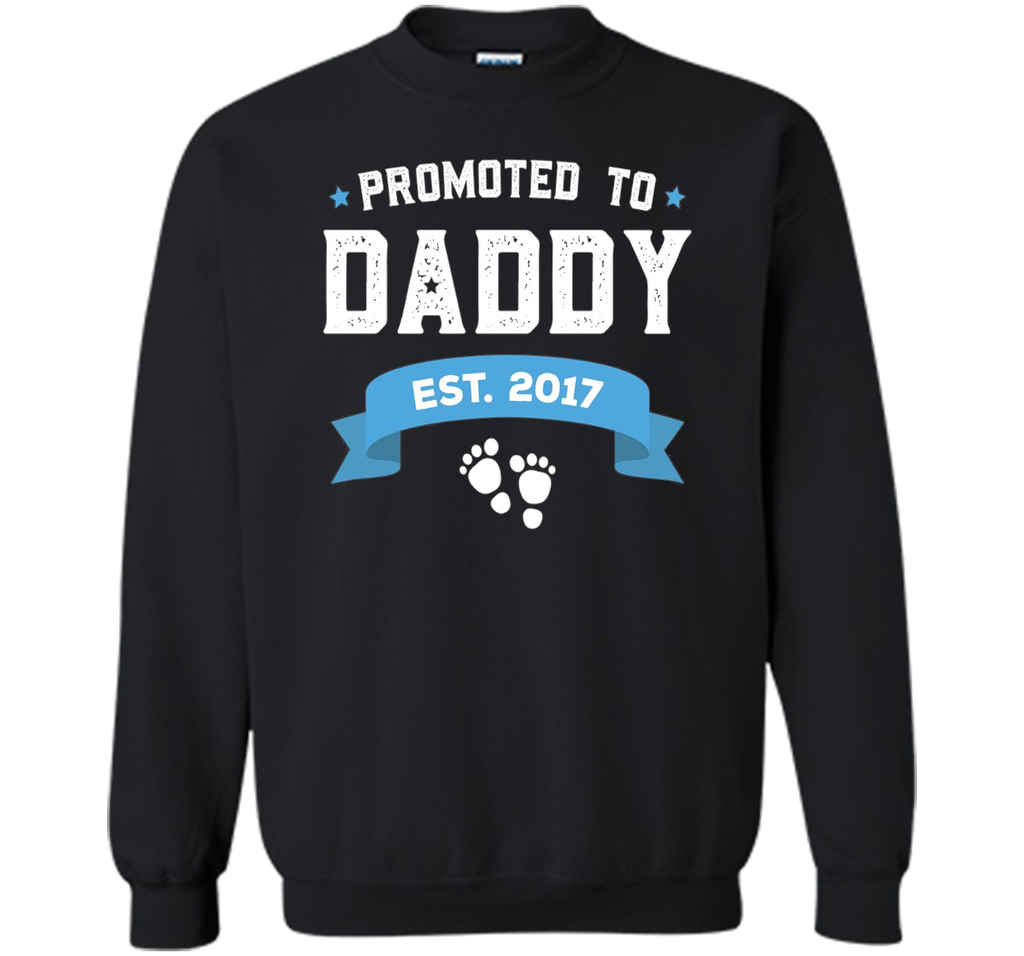 Promoted To Daddy Est. 2017 Gift For New Daddy T-Shirt Baby