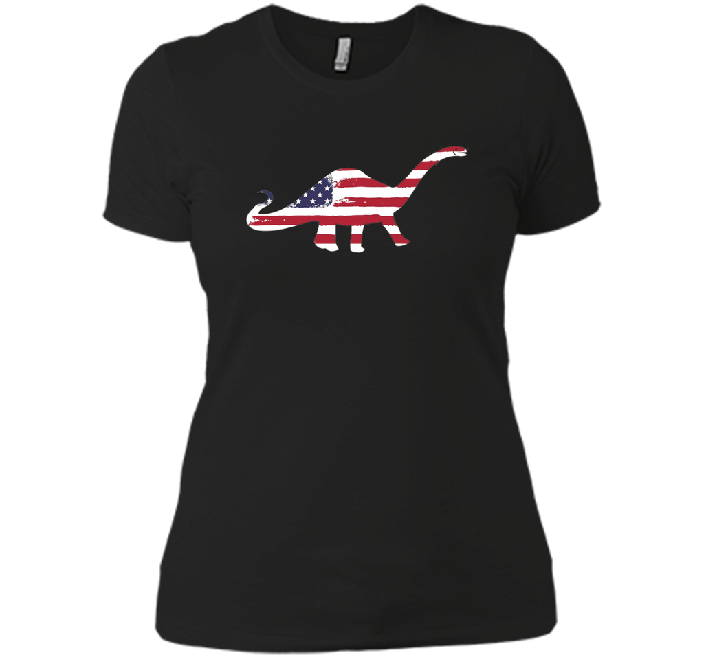USA Dinosaur American Flag 4th of July T Shirt