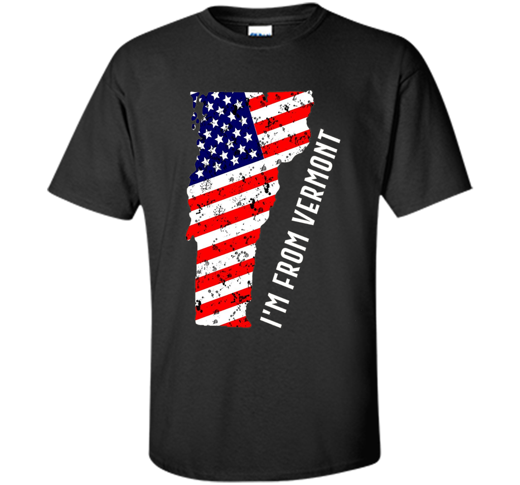 Proud of Vermont USA flag Independence day Tshirt