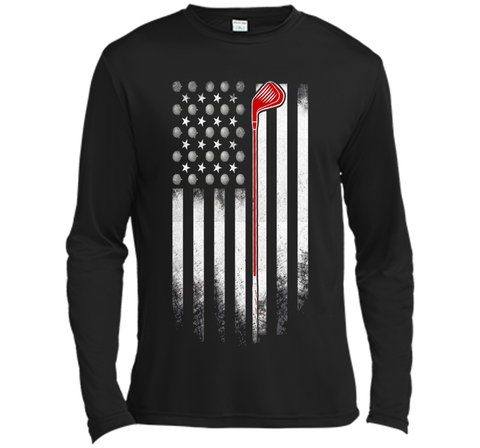 Golf American Flag T Shirt