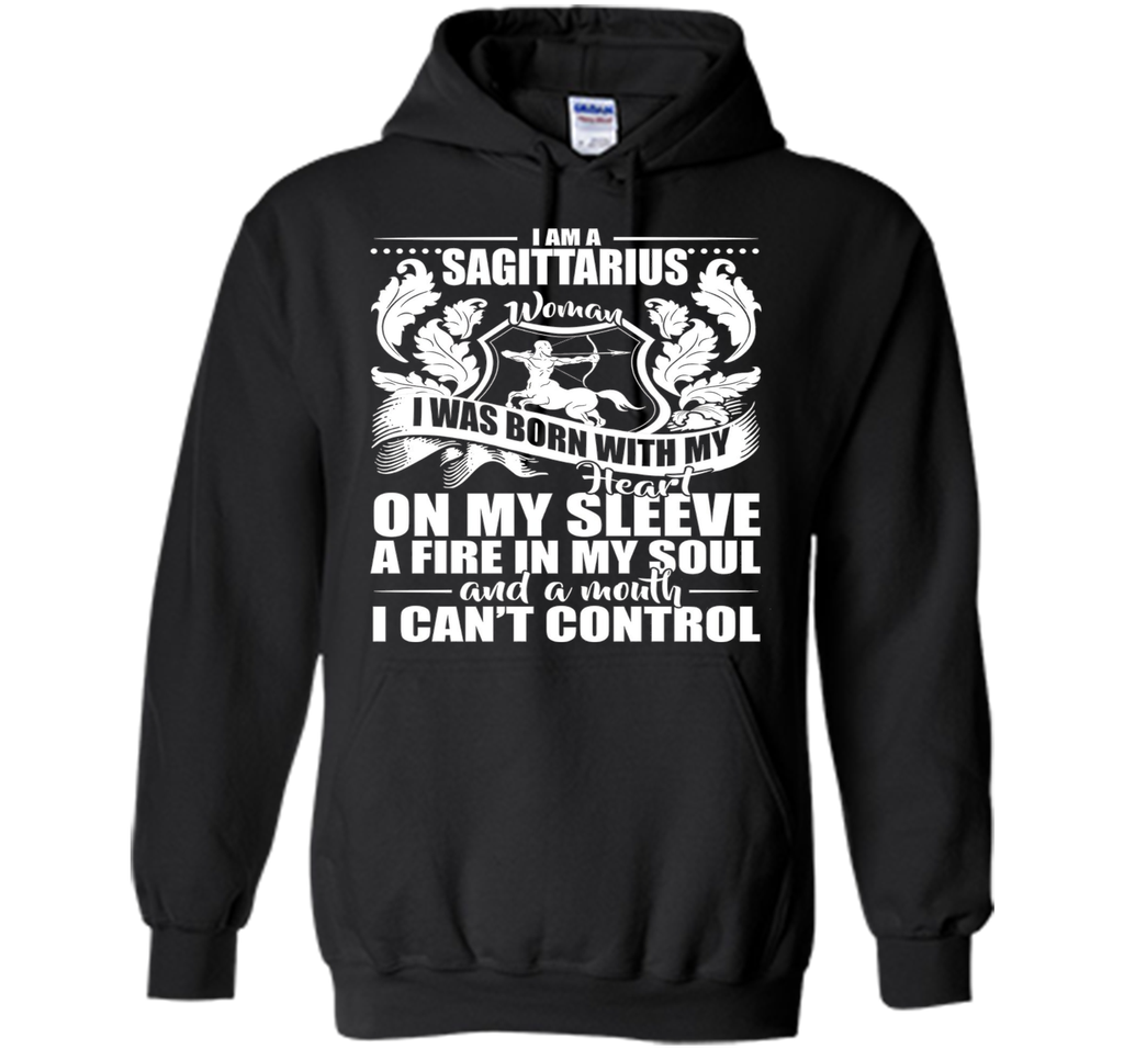 I'm A Sagittarius Woman With My Heart On My Sleeve T-shirt