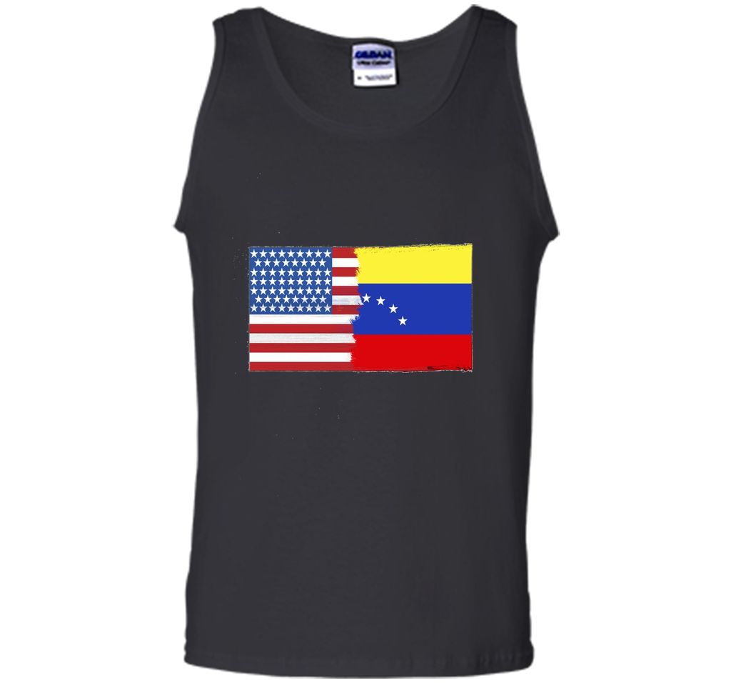 Venezuelan American Half Venezuela Half America Flag Shirt