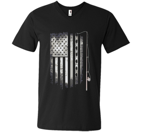 fishing angle fish American Flag u.s. team T-shirt