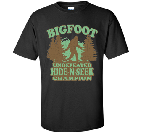 Bigfoot Hide-n-seek Champion T-shirt Funny Sasquatch Gift