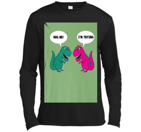 Hug Me I'm I Am Trying Dinosaur T-Rex Tyrannosaurus Rex Tee