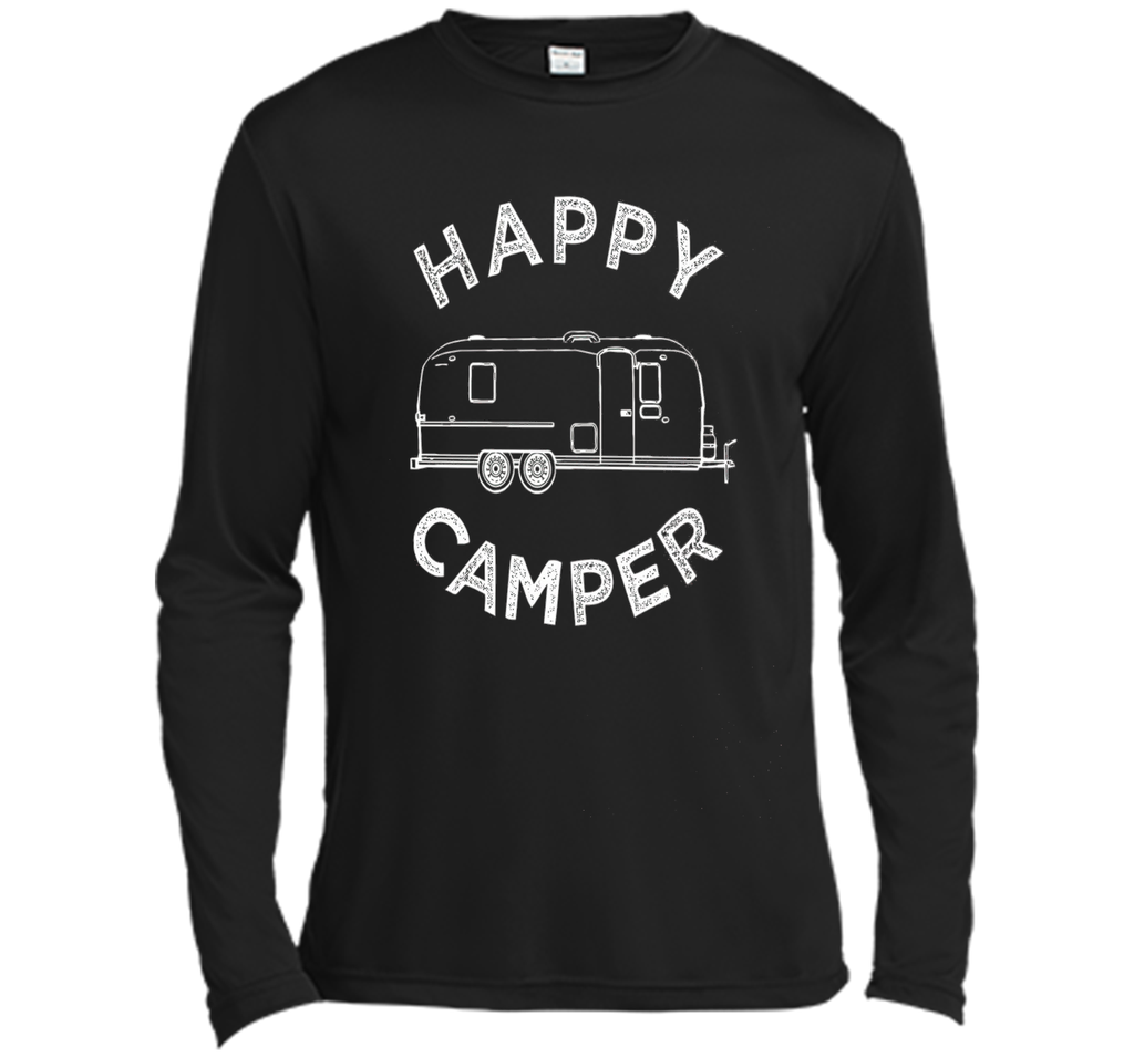 Happy Camper T-Shirt, Retro Camping Trailer Tee