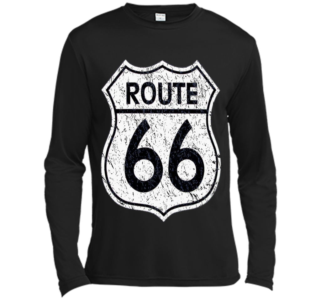 Historical Route 66 Distressed Vintage Look T Shirt