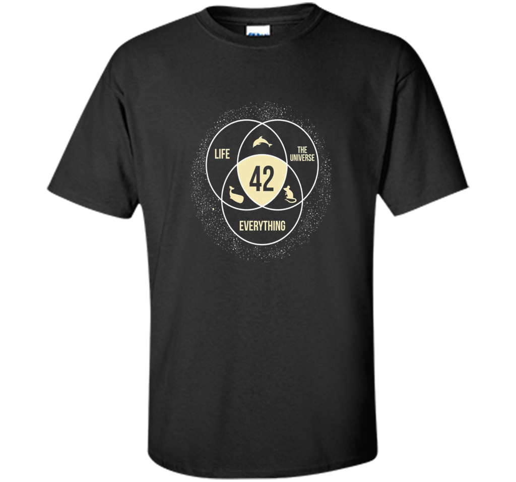 the answer to life universe and everything t-shirt