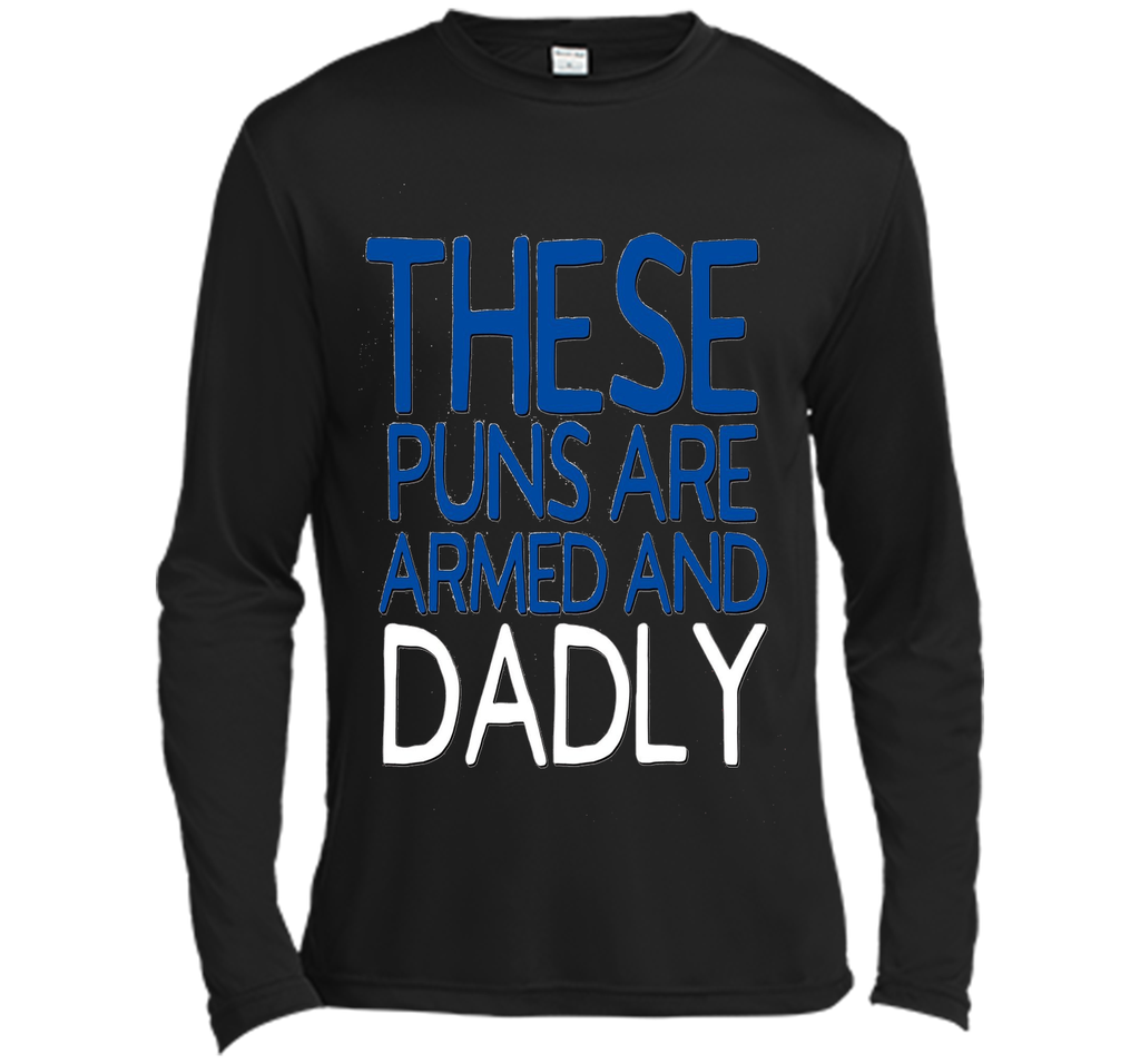 Funny Dad Jokes Shirt These Puns Are Dadly Fathers Day Blue