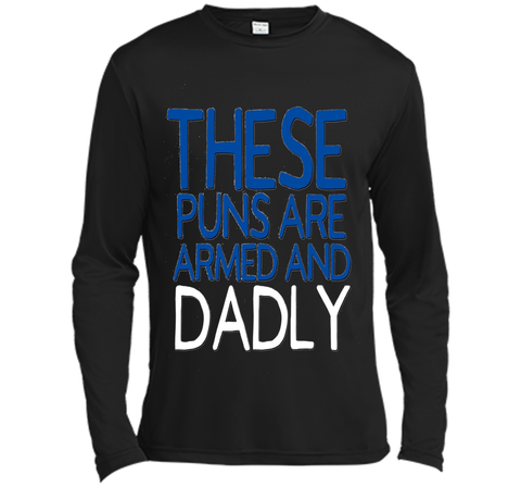 Funny Dad Jokes Shirt These Puns Are Dadly Fathers Day Blue