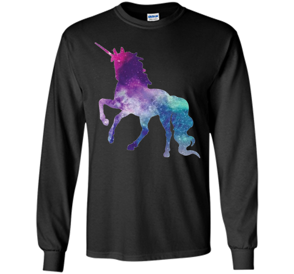 Unicorn Sparkle Space Galaxy Unicorn Print T Shirt Tee