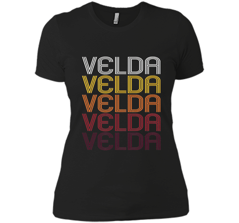 Velda Retro Wordmark Pattern - Vintage Style T-shirt