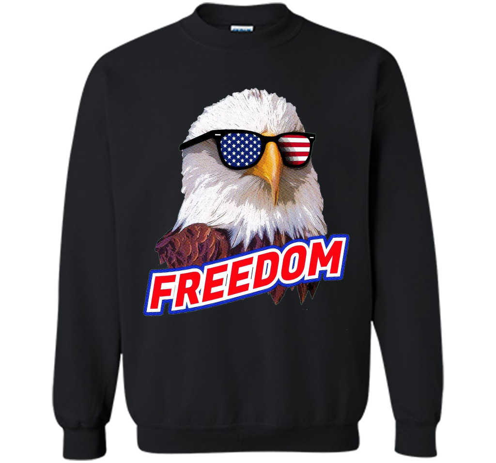 Retro Vintage 4th of July T-shirt, Bald Eagle Sunglasses