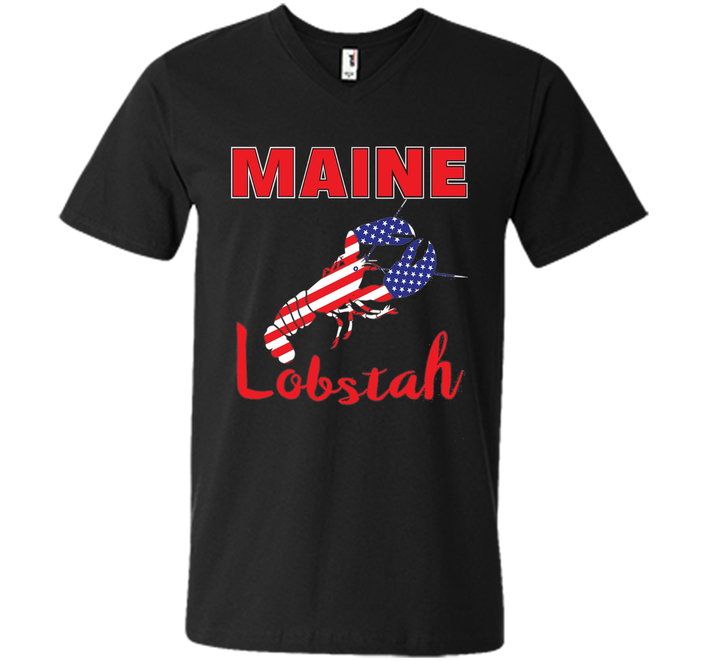 Maine American Lobstah, Lobster 4th of July Tshirt