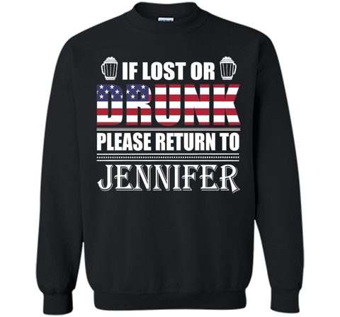 If Lost Or Drunk Please Return To Jennifer T-Shirt- Beer Sh