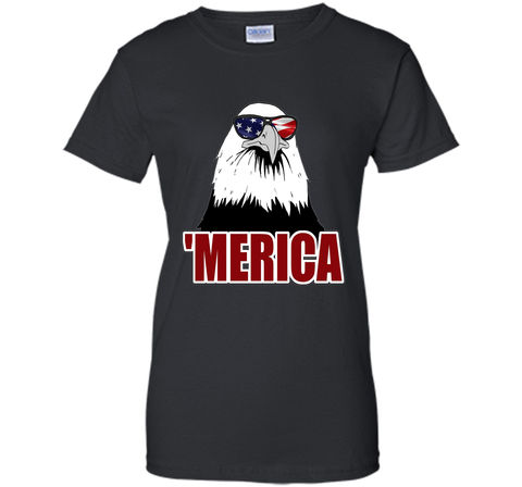 'Merica Patriotic Bald Eagle Graphic T-Shirt