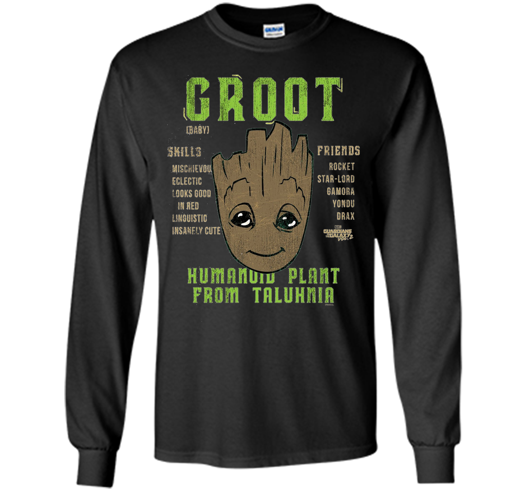 Marvel Groot Guardians of Galaxy 2 Skills Graphic T-Shirt