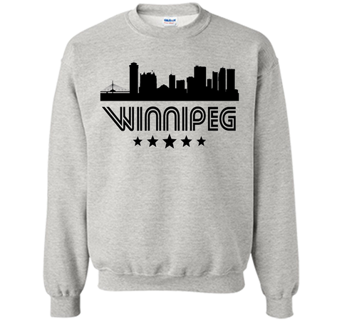 Winnipeg Manitoba Skyline Retro Style T-Shirt