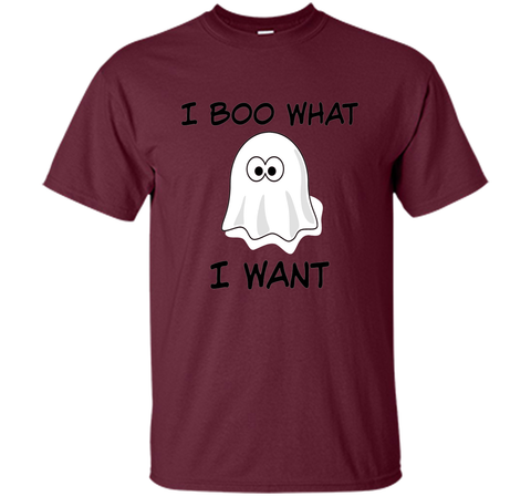 Funny Halloween T Shirt, ghost pun, I BOO What I want shirt