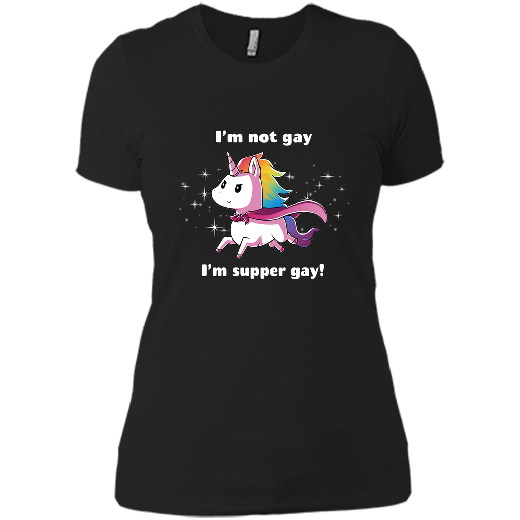 I'm super gay-lovely unicorn tshirt