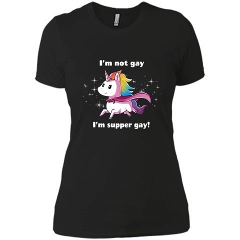 I'm super gay-lovely unicorn tshirt