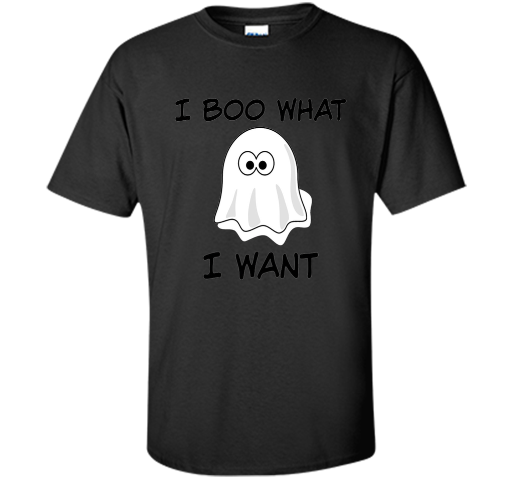 Funny Halloween T Shirt, ghost pun, I BOO What I want shirt