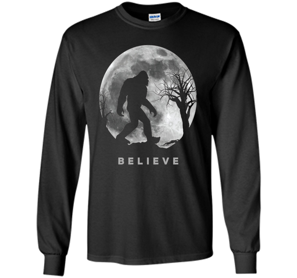 Bigfoot T-shirt Bigfoot Sasquatch Full moon Yeti Funny Shirt