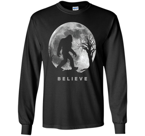 Bigfoot T-shirt Bigfoot Sasquatch Full moon Yeti Funny Shirt