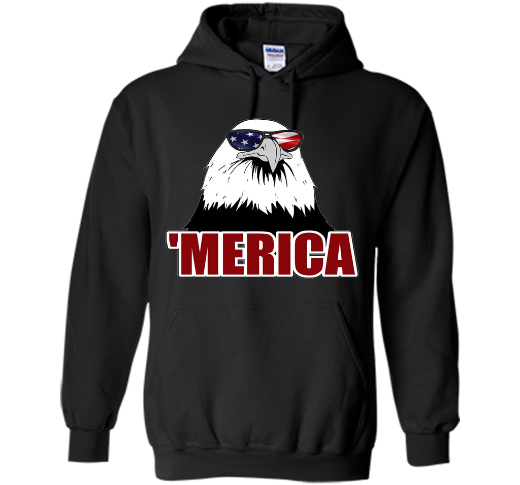 'Merica Patriotic Bald Eagle Graphic T-Shirt