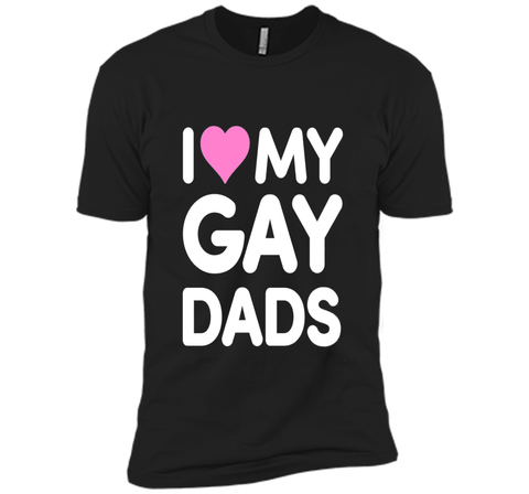 I Love My Gay Dads T-Shirt | Heart Dad Shirt