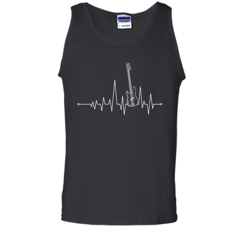 Guitar Heartbeat - Bass Guitar T shirt