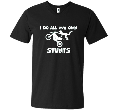I Do All My Own Stunts Shirt With Flying Motorcycle