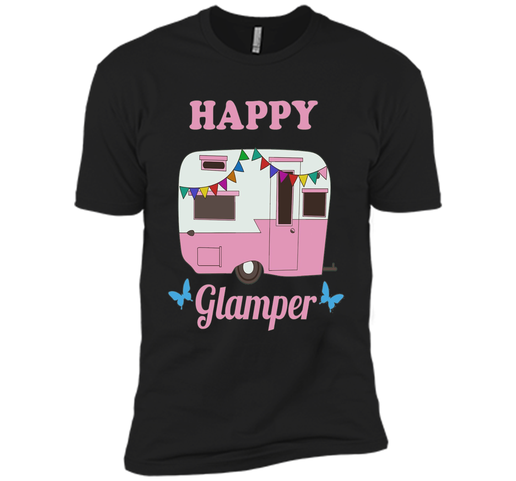 Happy Glamper - Glamping, Camping T-Shirt