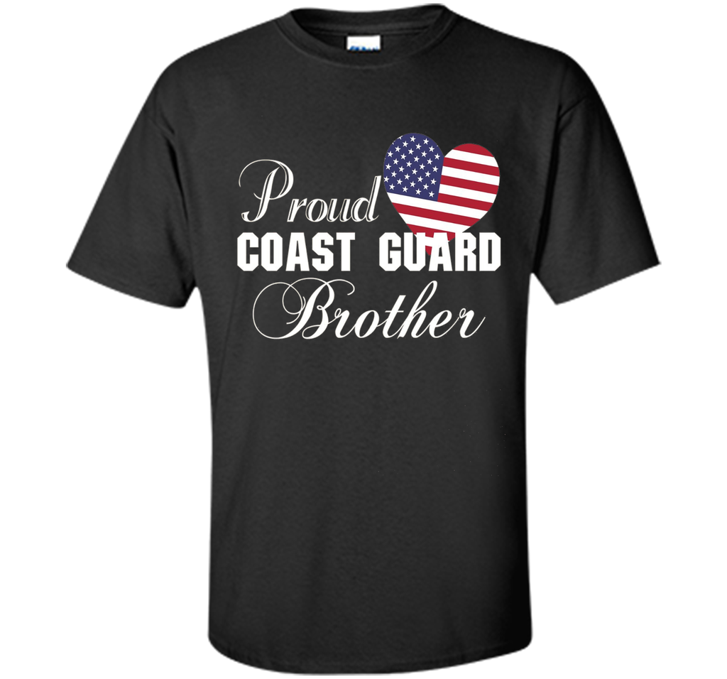 Pride U.S. Army - Proud Coast Guard Brother Heart T-shirt shirt