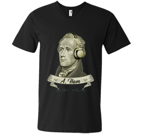 Hamilton Listening to Music T-shirt - Funny Headphones Tee