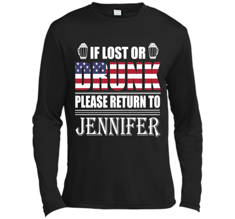 If Lost Or Drunk Please Return To Jennifer T-Shirt- Beer Sh
