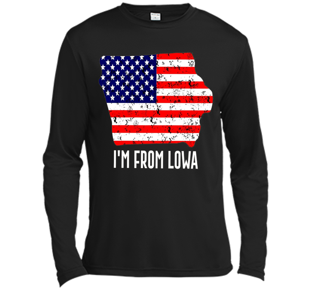 Proud of Lowa-US flag Independence day Tshirt